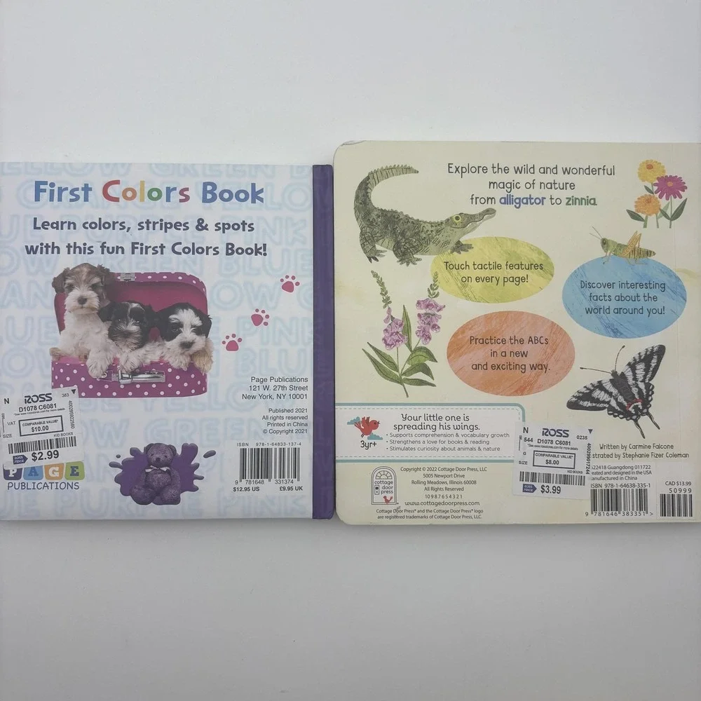 ABC Of‎ Nature/First Colors Book Otter Little Tiger PI Multi Board Kids Alphabet